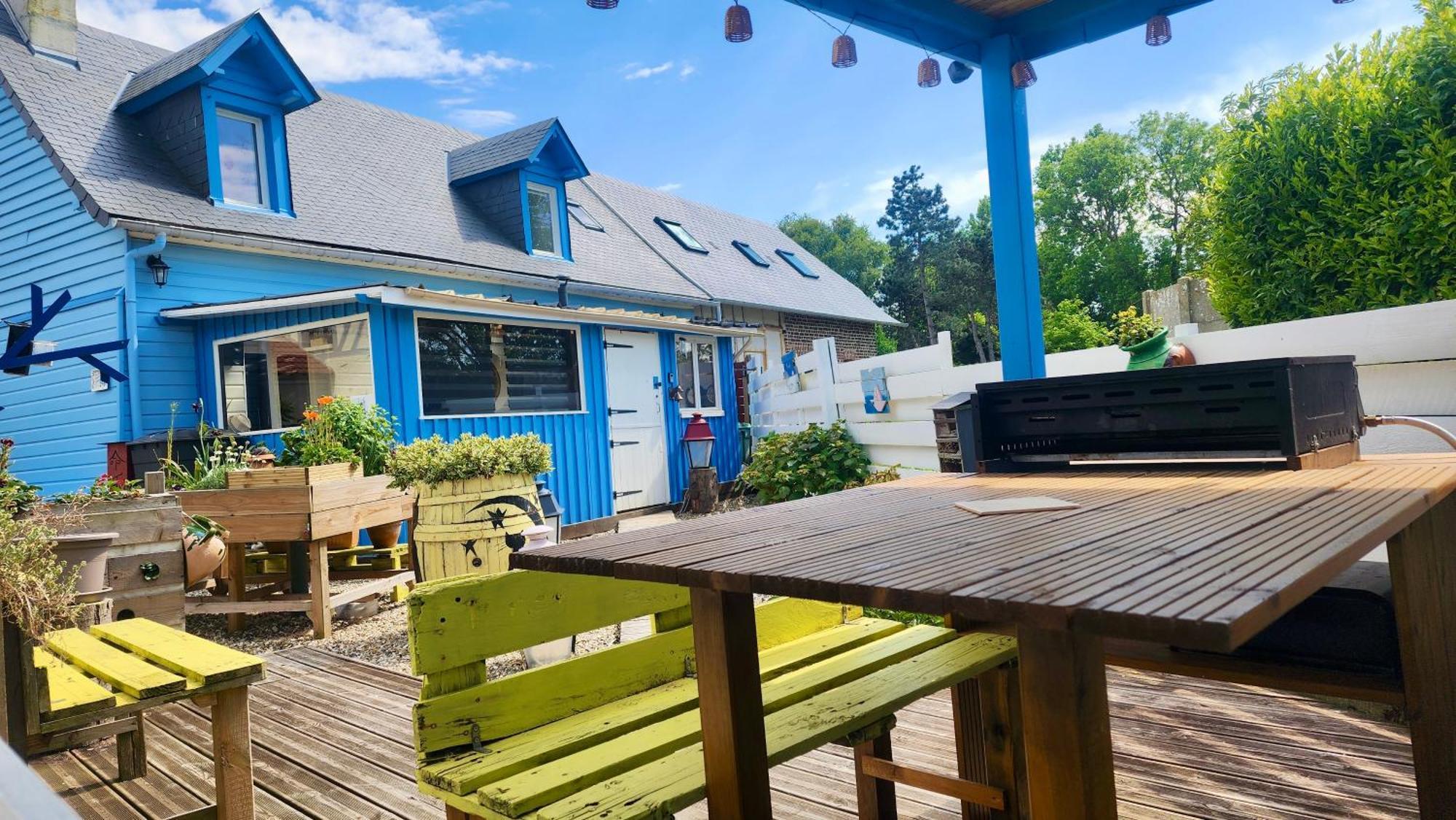 La Petite Maison En Bois Bleue Кибервиль Экстерьер фото