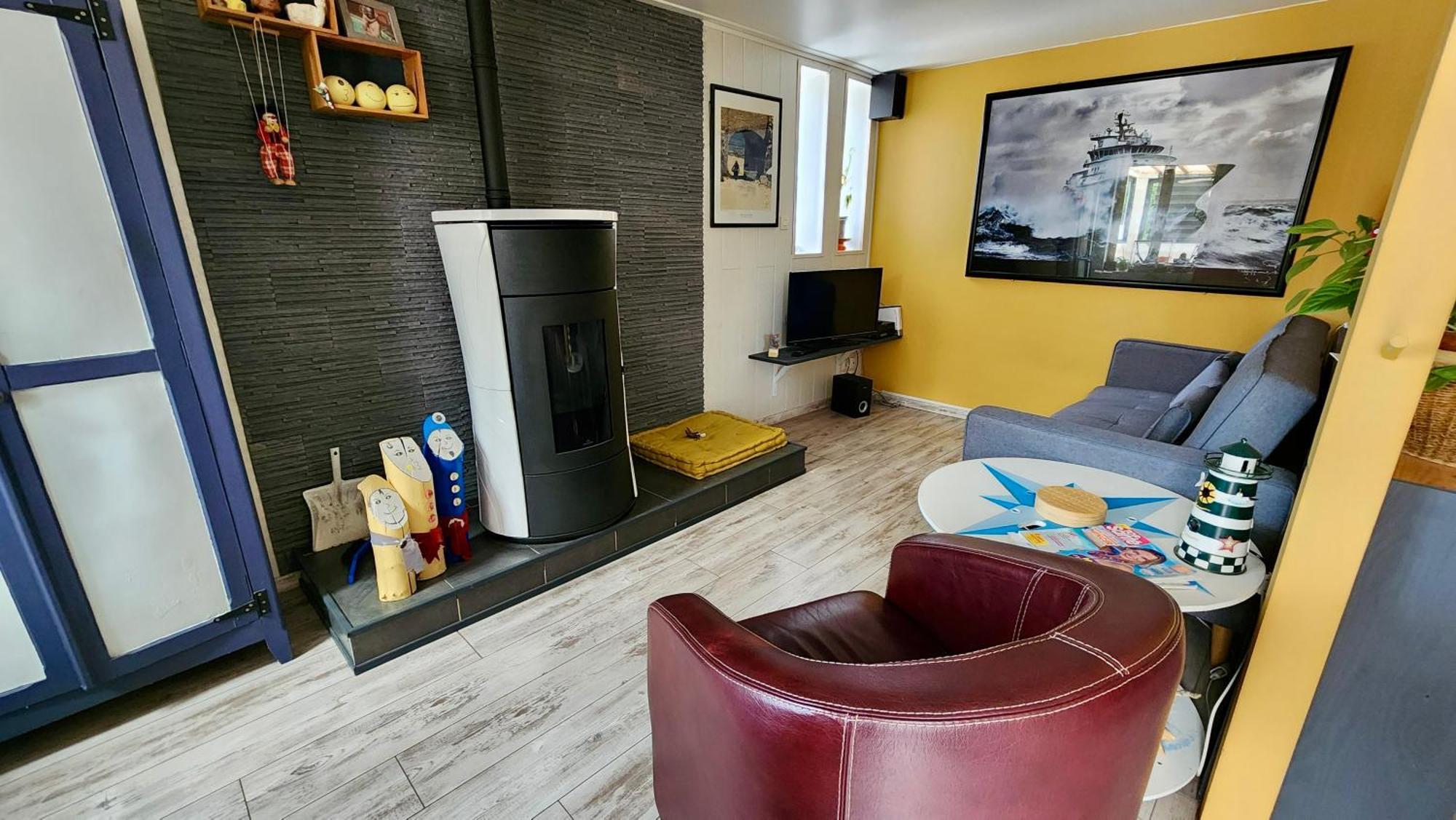 La Petite Maison En Bois Bleue Кибервиль Экстерьер фото